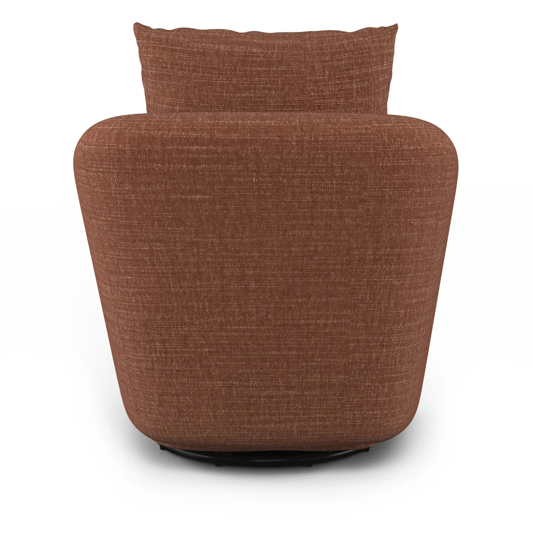 Leigh 33" Swivel Lounge Chair - Napa Rust