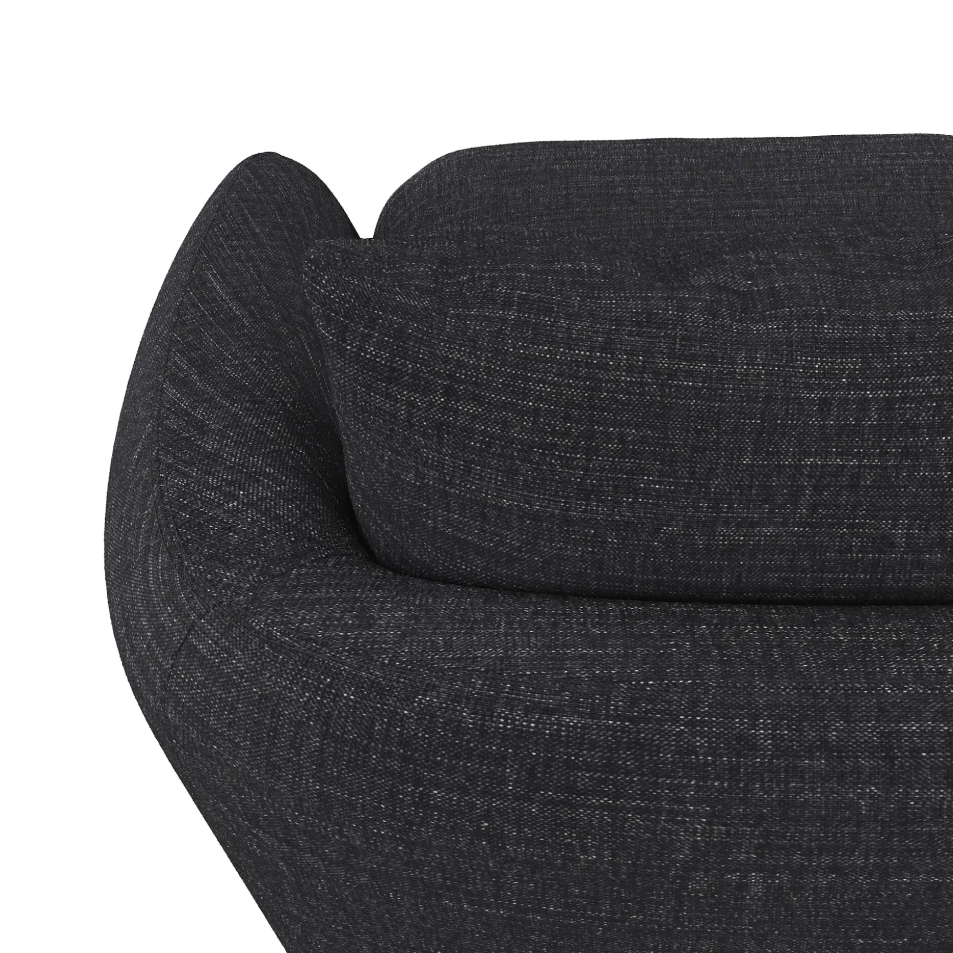 Leigh 33" Swivel Lounge Chair - Napa Charcoal