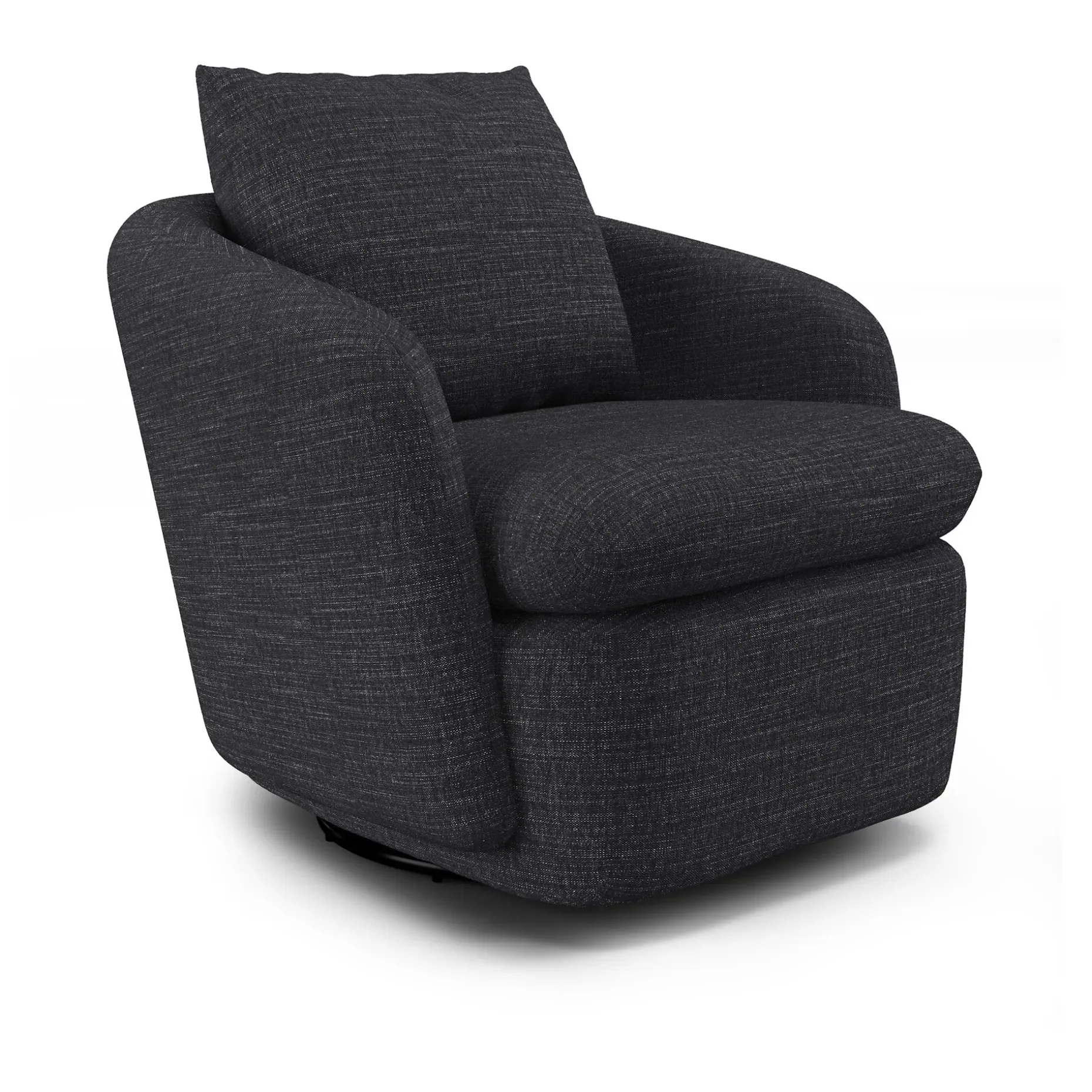 Leigh 33" Swivel Lounge Chair - Napa Charcoal