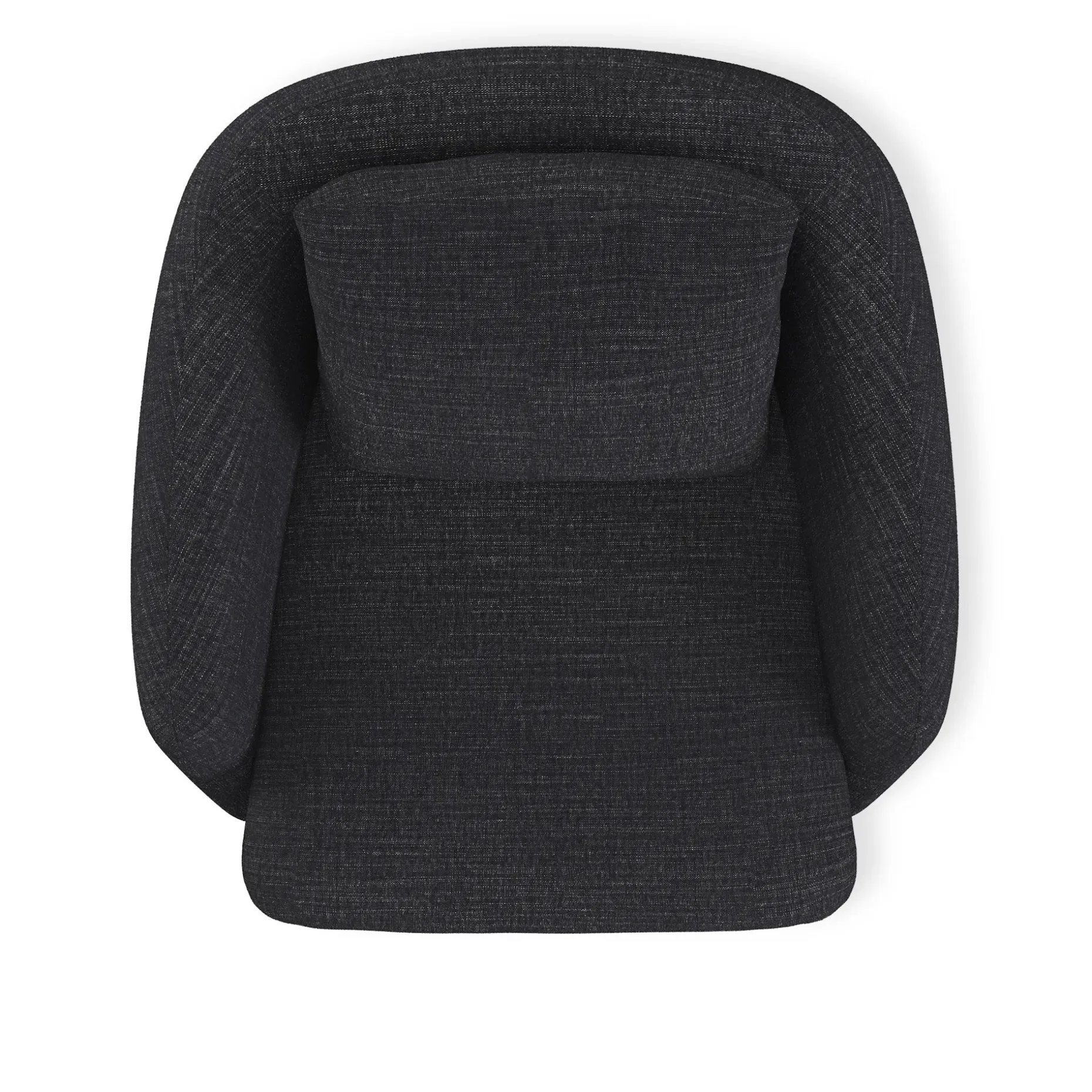 Leigh 33" Swivel Lounge Chair - Napa Charcoal