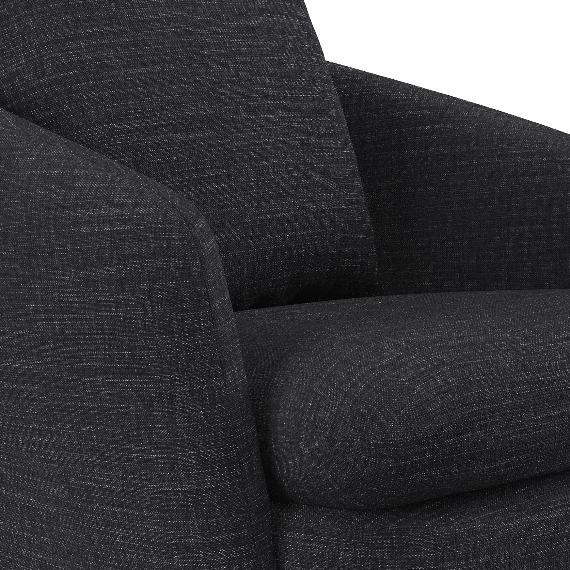 Leigh 33" Swivel Lounge Chair - Napa Charcoal