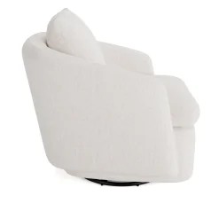 Leigh 33" Swivel Lounge Chair - Napa White