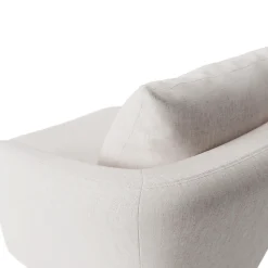 Leigh 33" Swivel Lounge Chair - Napa White