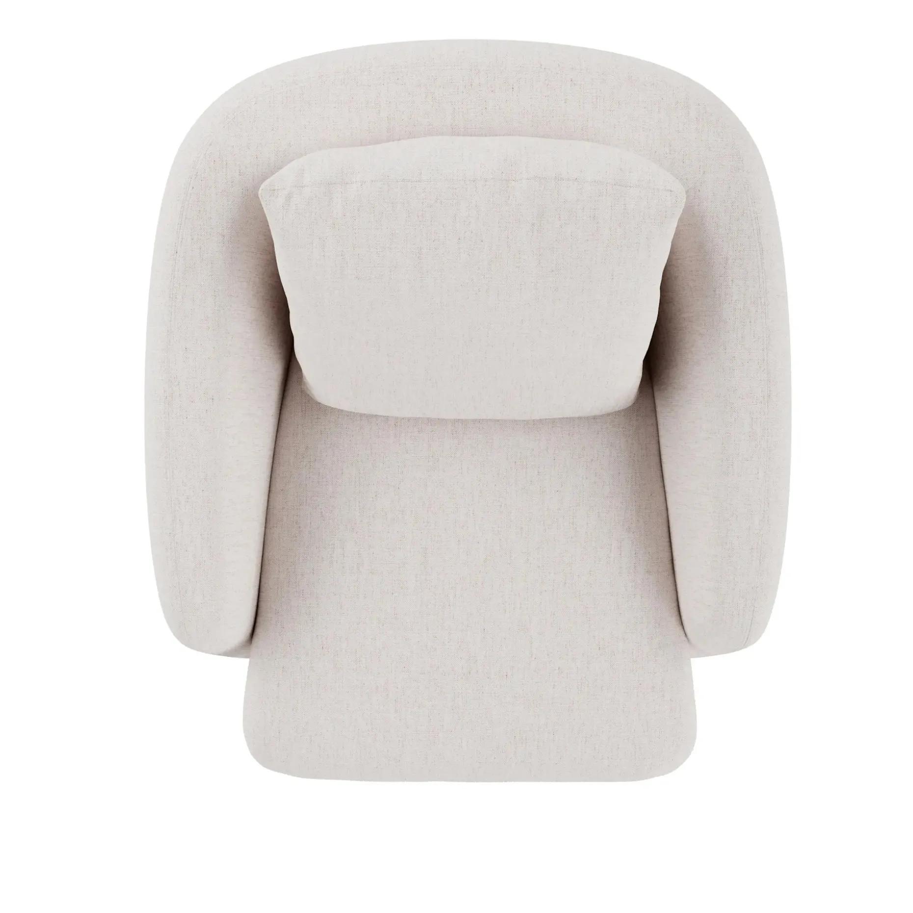 Leigh 33" Swivel Lounge Chair - Napa White