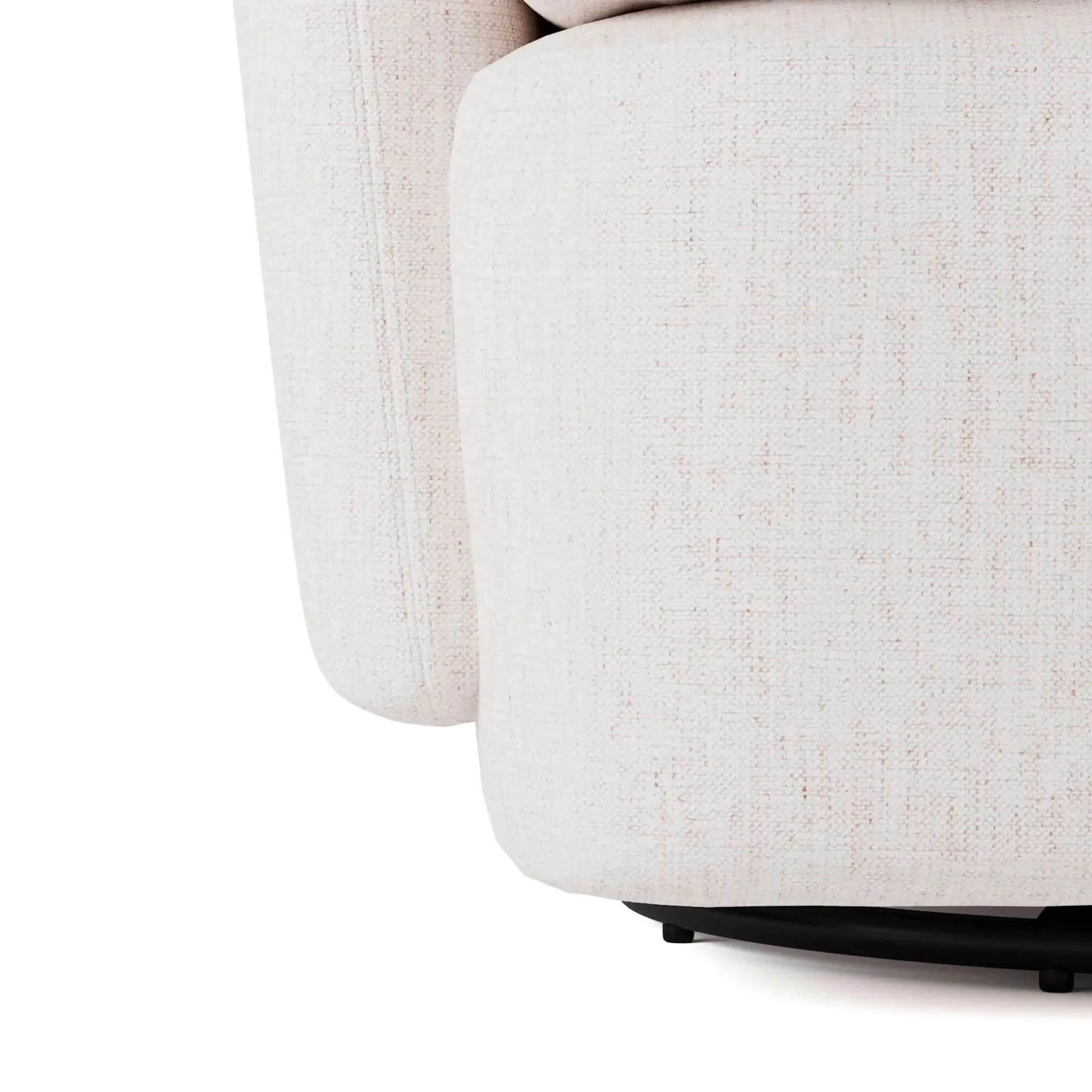 Leigh 33" Swivel Lounge Chair - Napa White