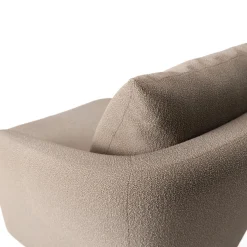 Leigh 33" Swivel Lounge Chair - Sandstone Wool Bouclé