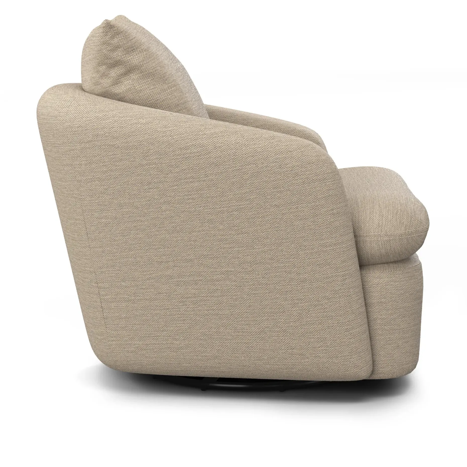 Leigh 33" Swivel Lounge Chair - Silver Taupe