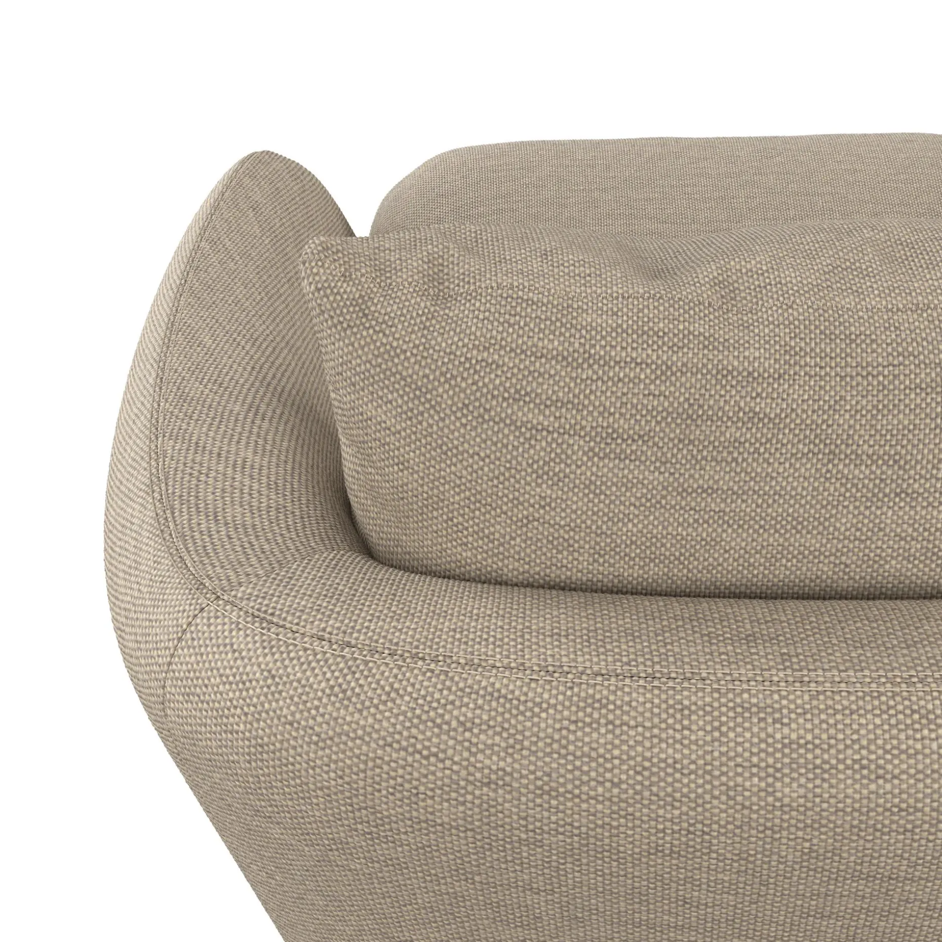 Leigh 33" Swivel Lounge Chair - Silver Taupe