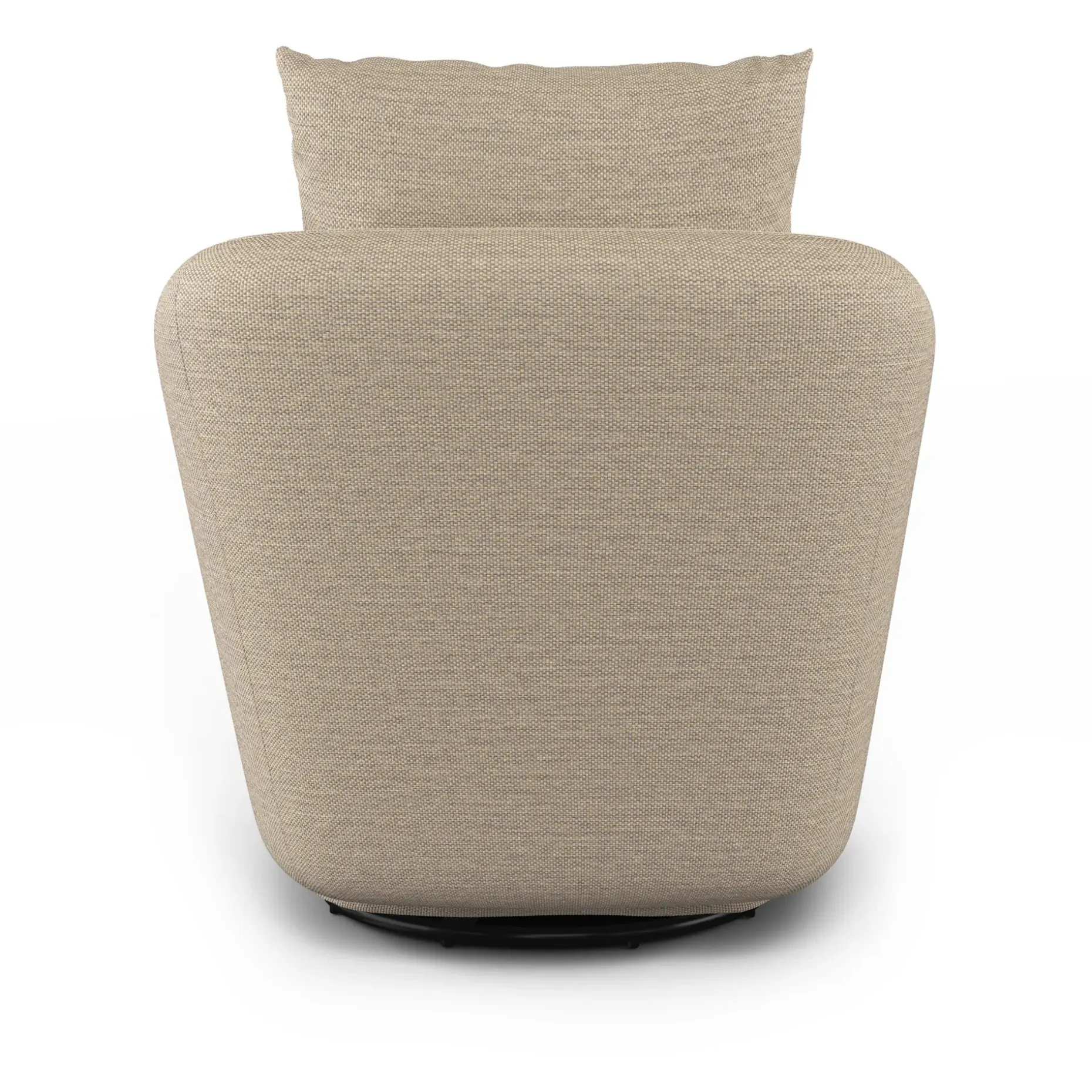 Leigh 33" Swivel Lounge Chair - Silver Taupe