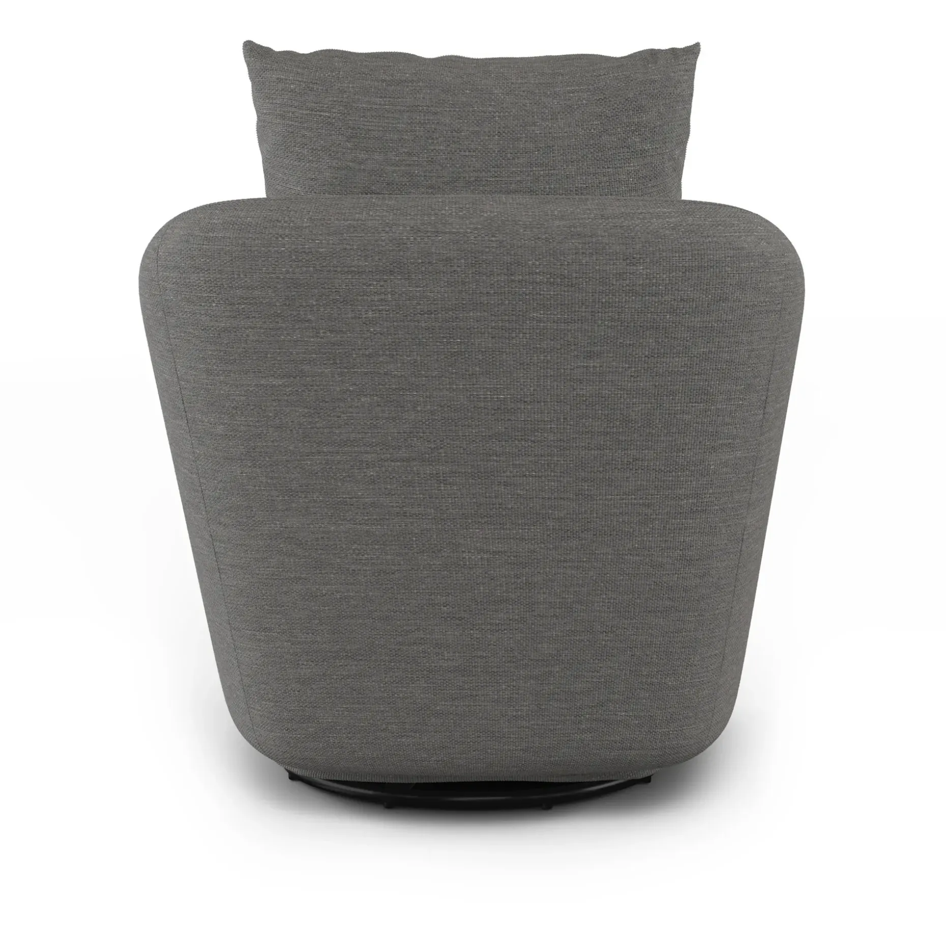 Leigh 33" Swivel Lounge Chair - Silver Gray