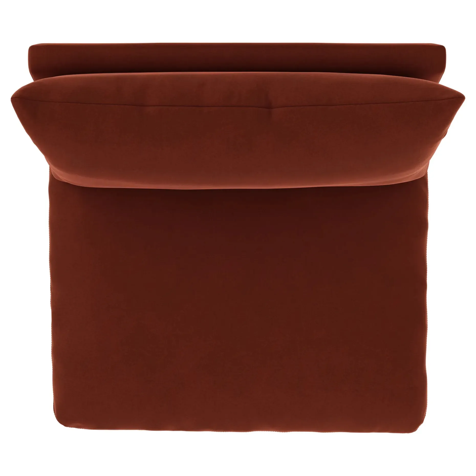 Leigh 39.5" Velvet Armless Chair Module - Hale Rust