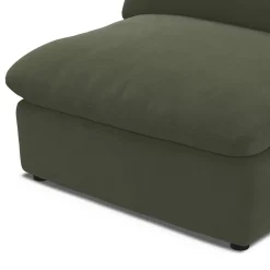 Leigh 39.5" Velvet Armless Chair Module - Hale Fir Green