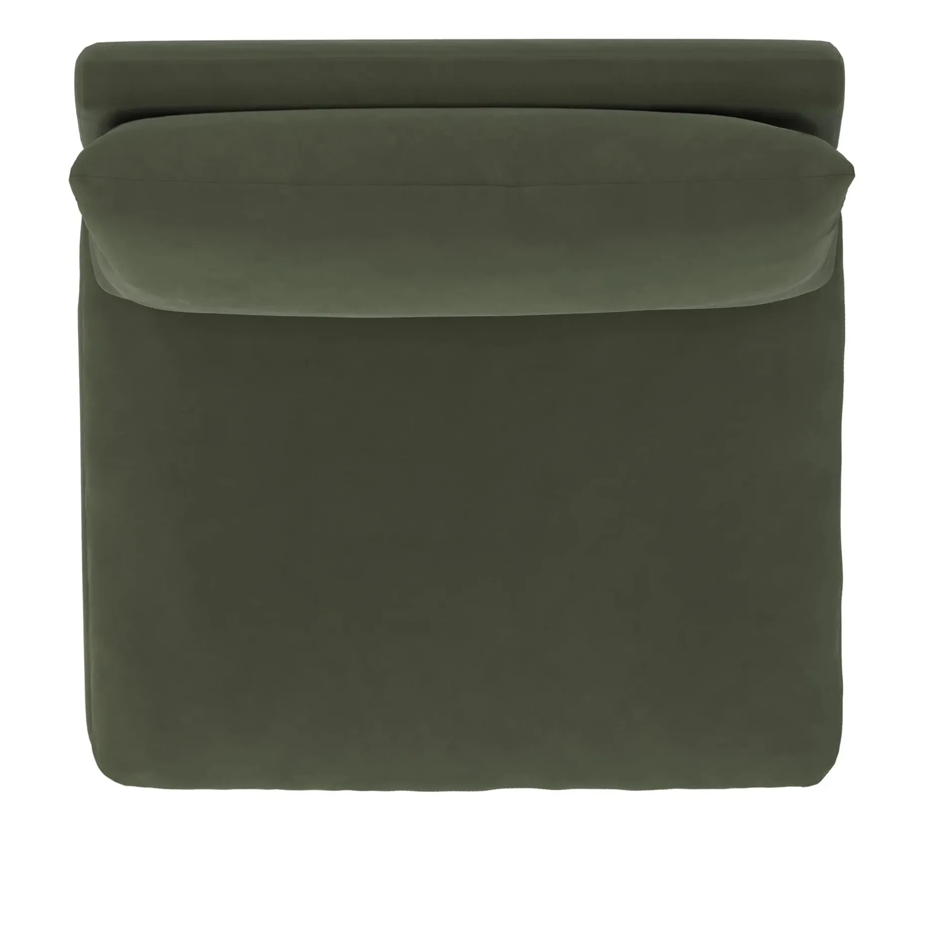 Leigh 39.5" Velvet Armless Chair Module - Hale Fir Green
