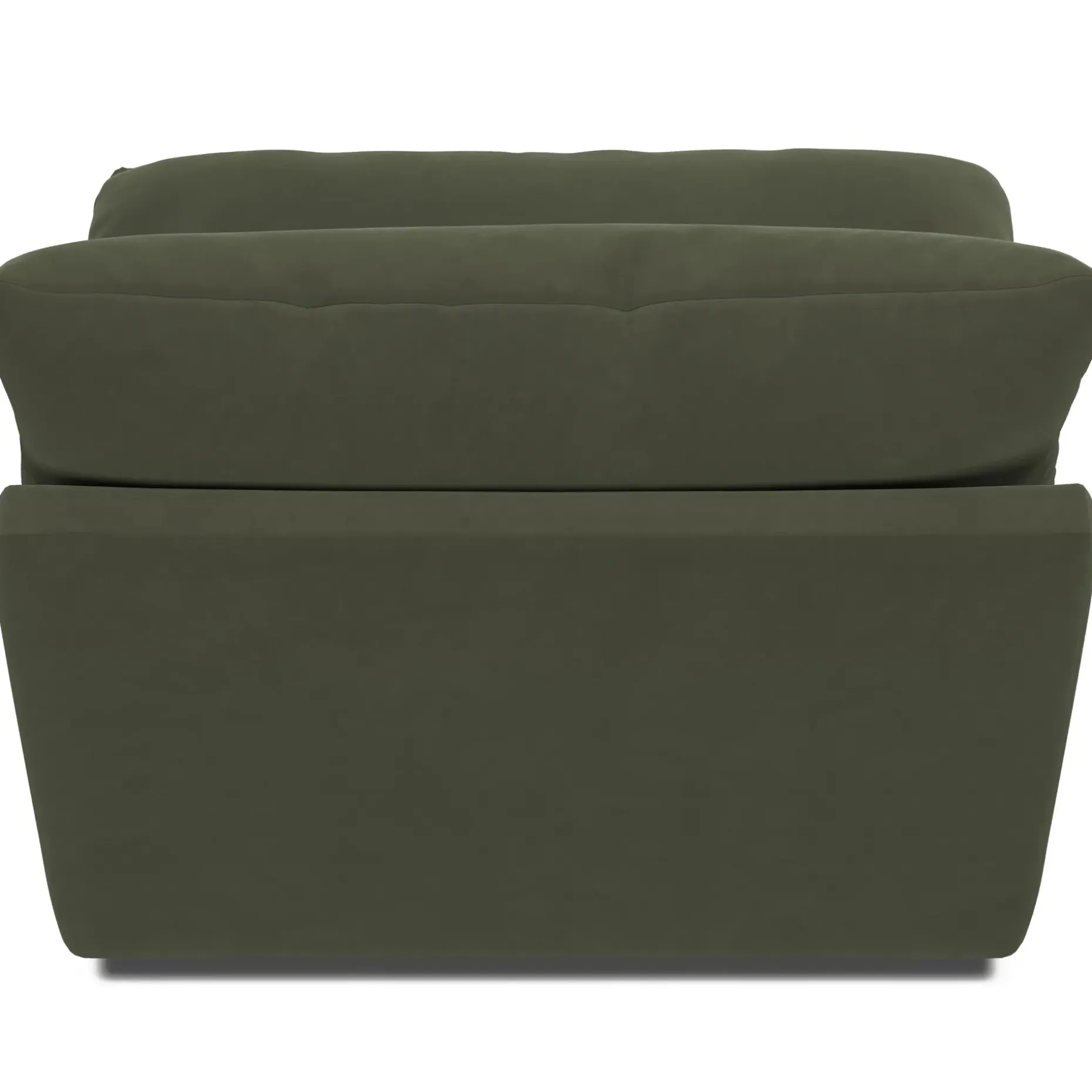 Leigh 39.5" Velvet Armless Chair Module - Hale Fir Green