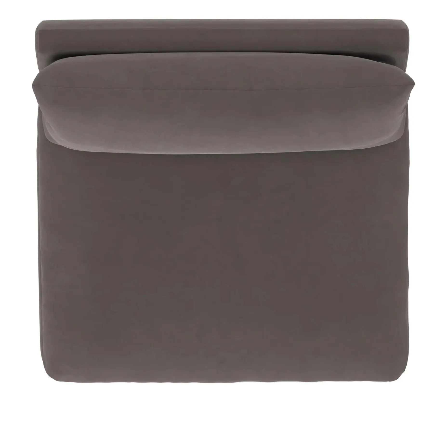 Leigh 39.5" Velvet Armless Chair Module - Hale Warm Gray