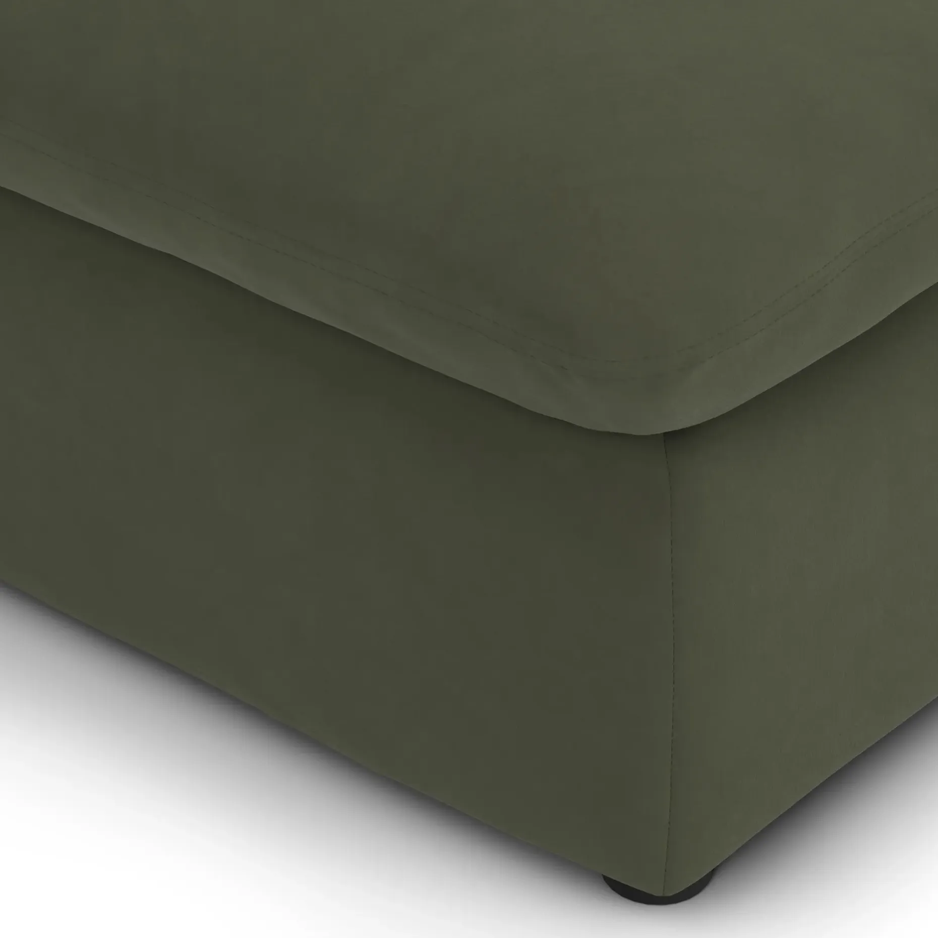 Leigh 118" Velvet Armless Modular Sofa - Hale Fir Green