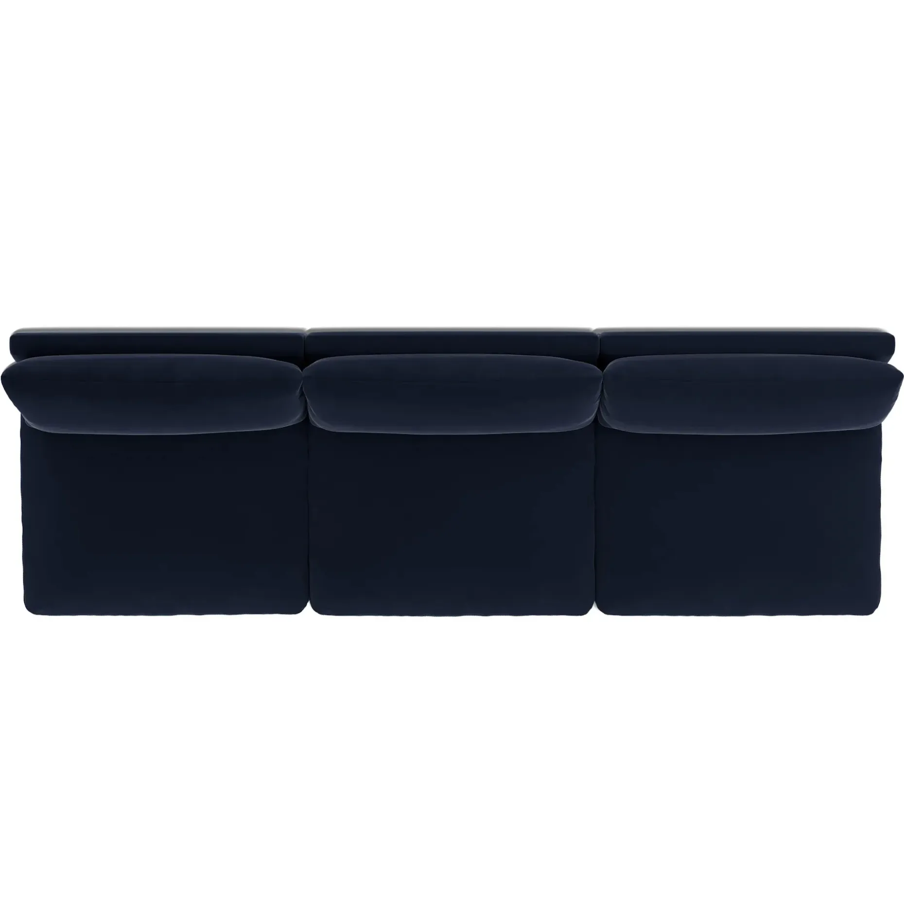 Leigh 118" Velvet Armless Modular Sofa - Hale Ink