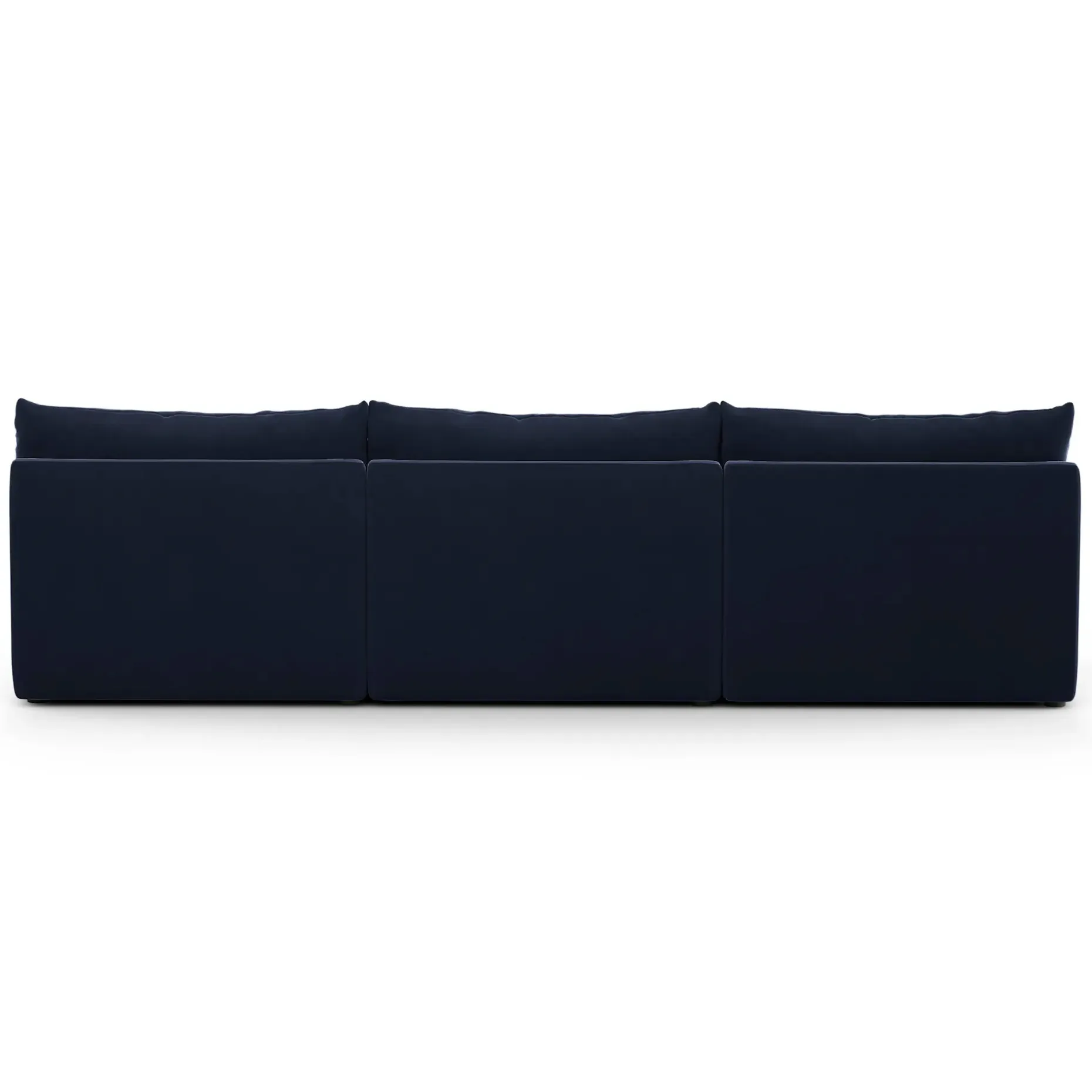 Leigh 118" Velvet Armless Modular Sofa - Hale Ink