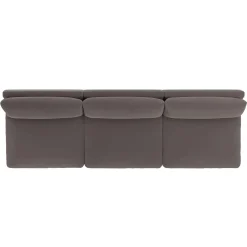Leigh 118" Velvet Armless Modular Sofa - Hale Warm Gray