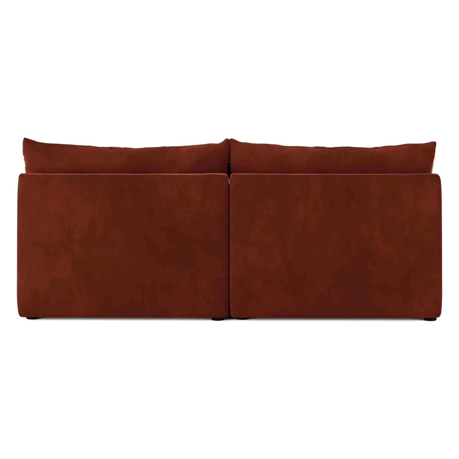 Leigh 79" Velvet Armless Modular Sofa - Hale Rust