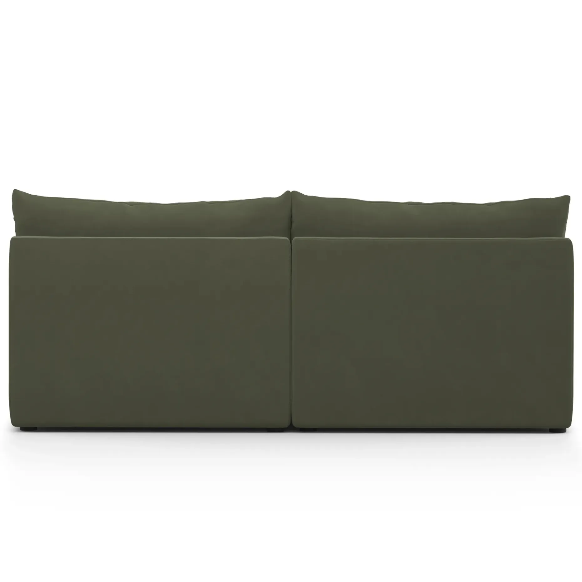 Leigh 79" Velvet Armless Modular Sofa - Hale Fir Green