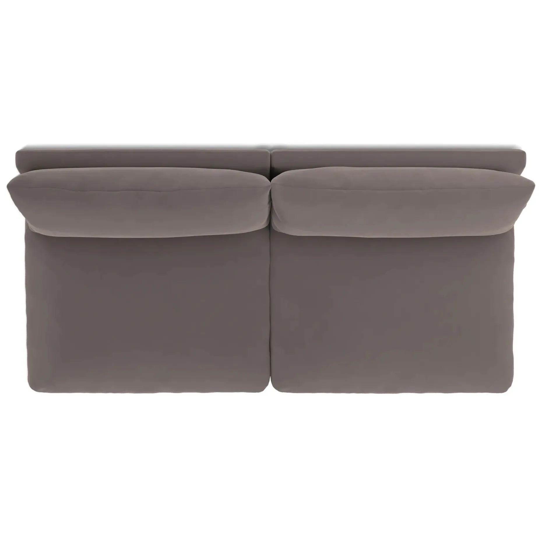 Leigh 79" Velvet Armless Modular Sofa - Hale Warm Gray