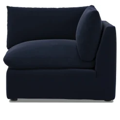 Leigh 41" Velvet Corner Chair Module - Hale Ink