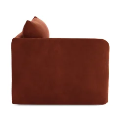 Leigh 46" Velvet Left Arm Module - Hale Rust