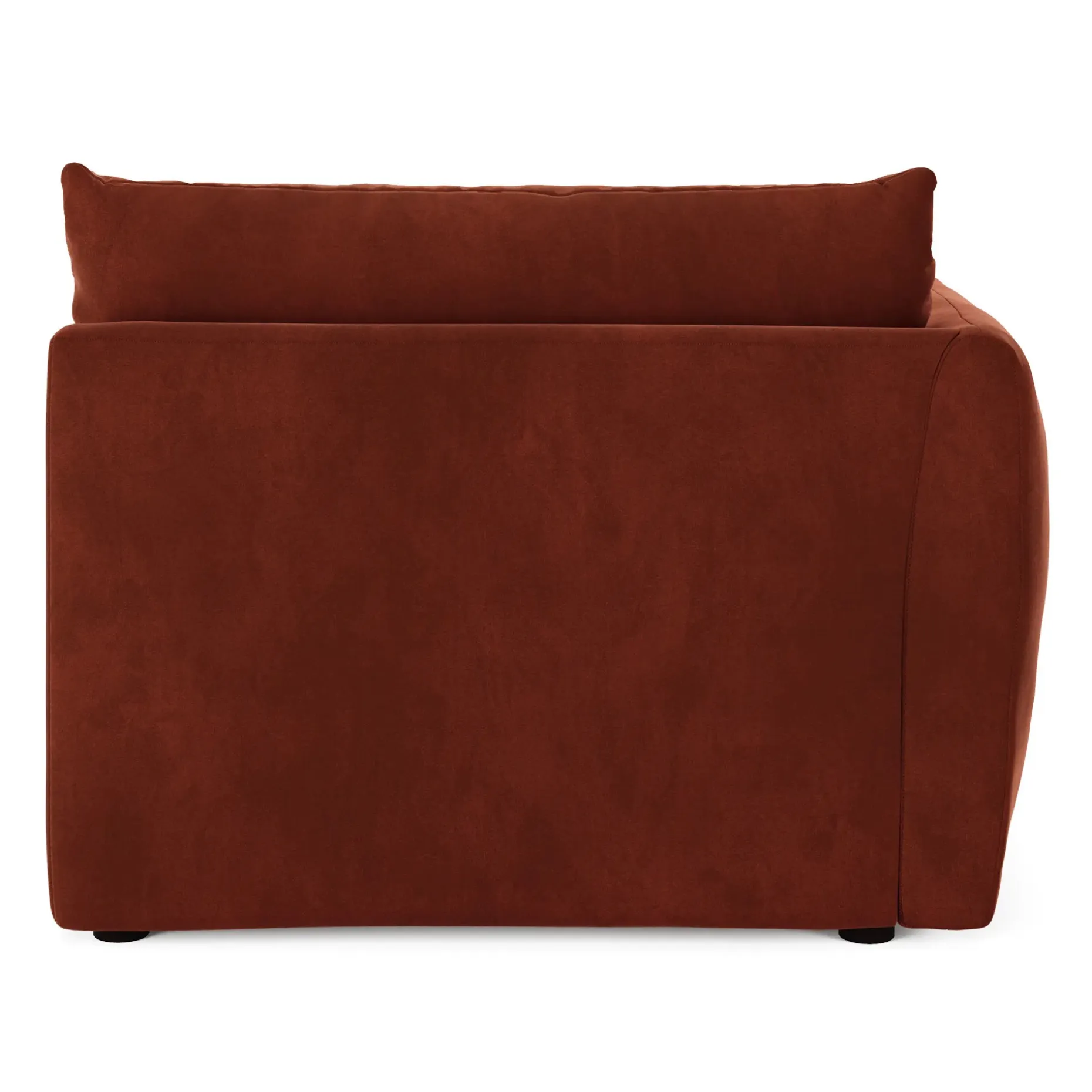 Leigh 46" Velvet Left Arm Module - Hale Rust