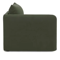 Leigh 46" Velvet Left Arm Module - Hale Fir Green