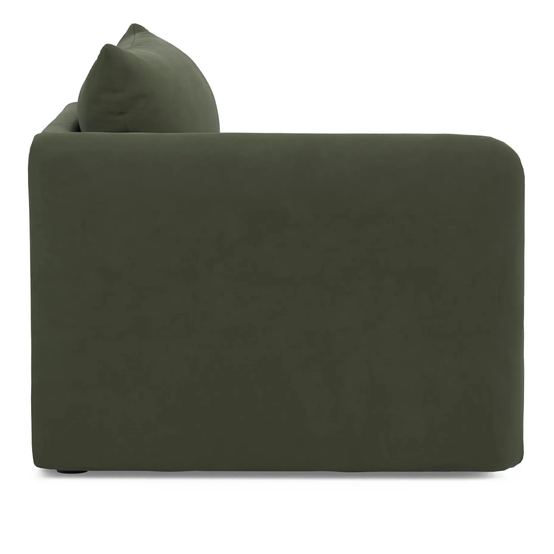 Leigh 46" Velvet Left Arm Module - Hale Fir Green