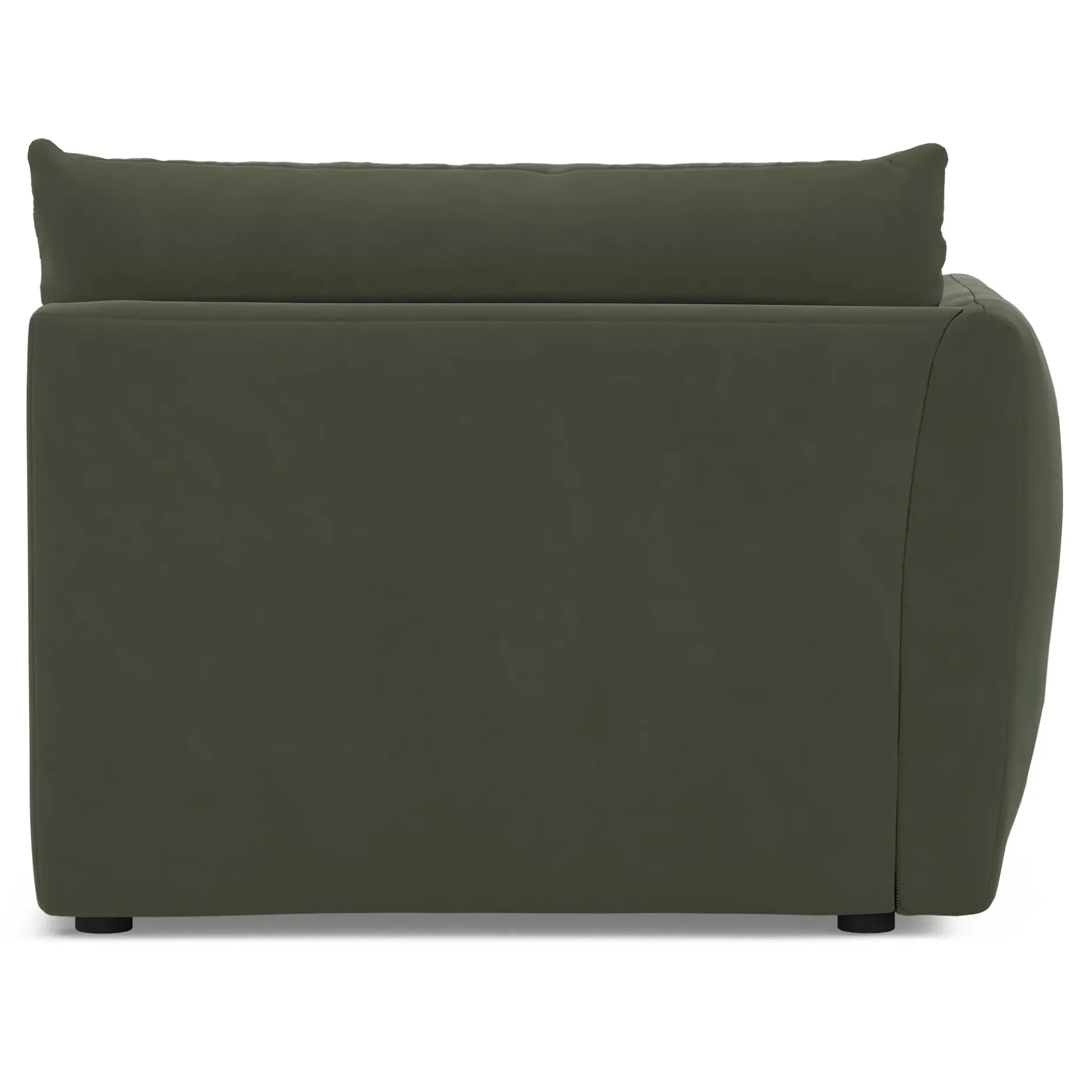 Leigh 46" Velvet Left Arm Module - Hale Fir Green