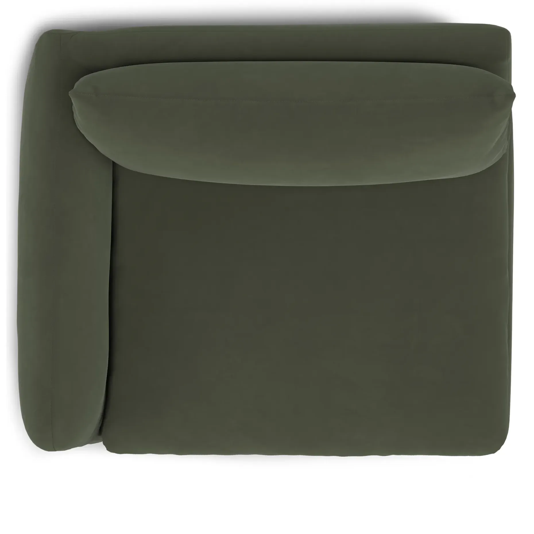 Leigh 46" Velvet Left Arm Module - Hale Fir Green