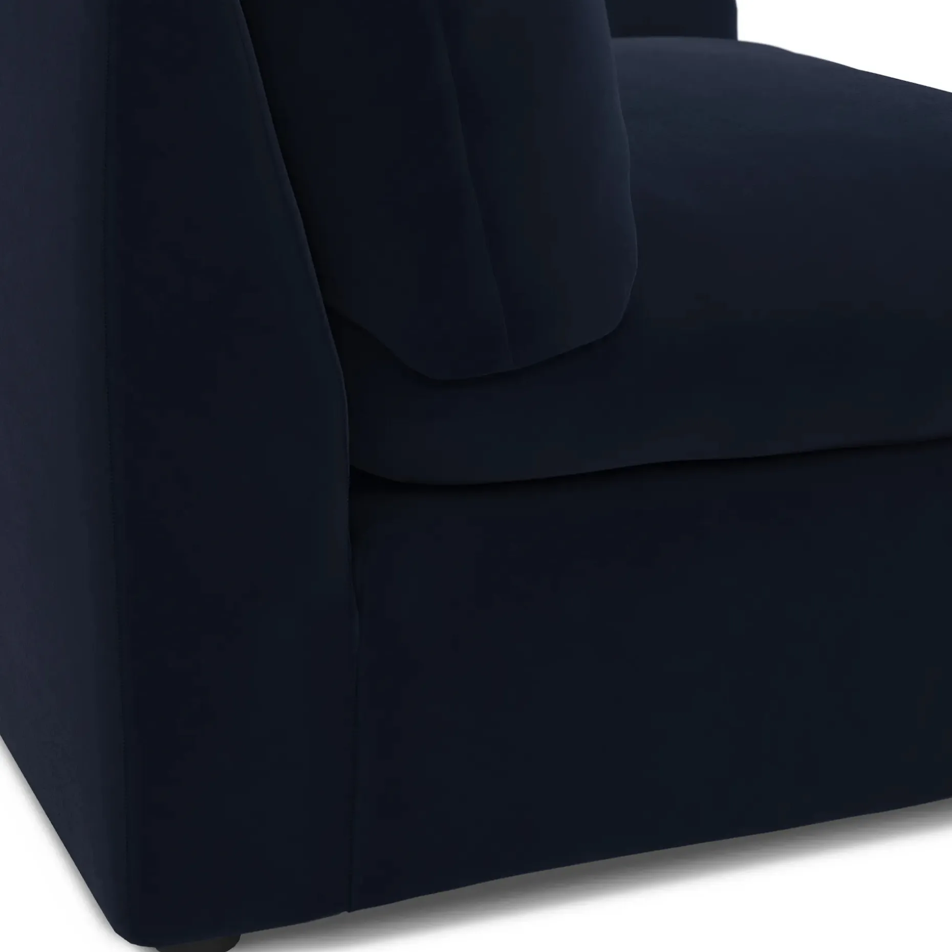 Leigh 46" Velvet Left Arm Module - Hale Ink