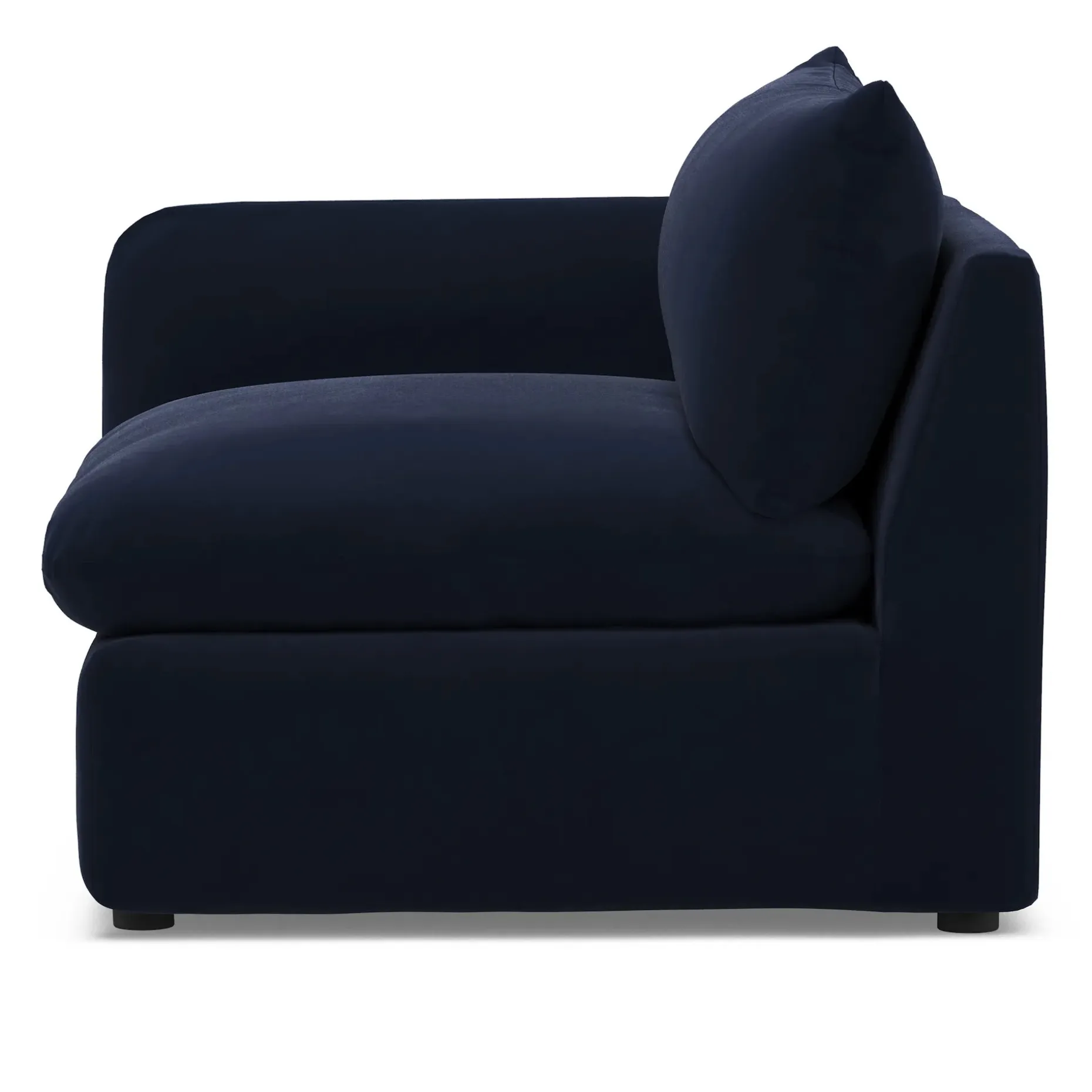 Leigh 46" Velvet Left Arm Module - Hale Ink