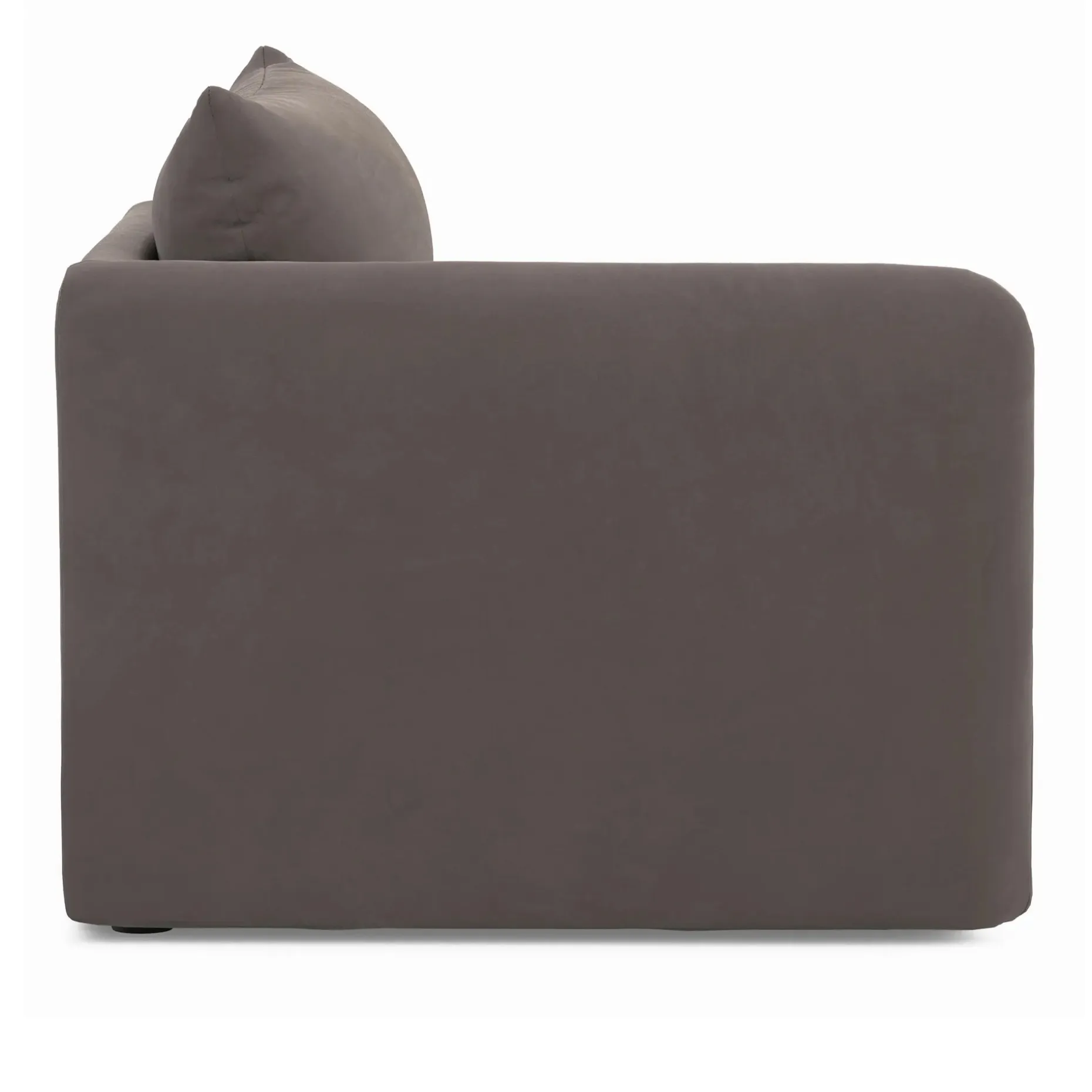 Leigh 46" Velvet Left Arm Module - Hale Warm Gray