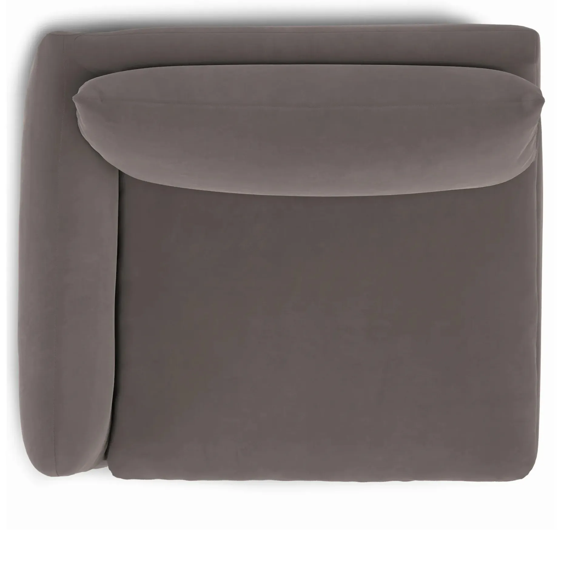 Leigh 46" Velvet Left Arm Module - Hale Warm Gray