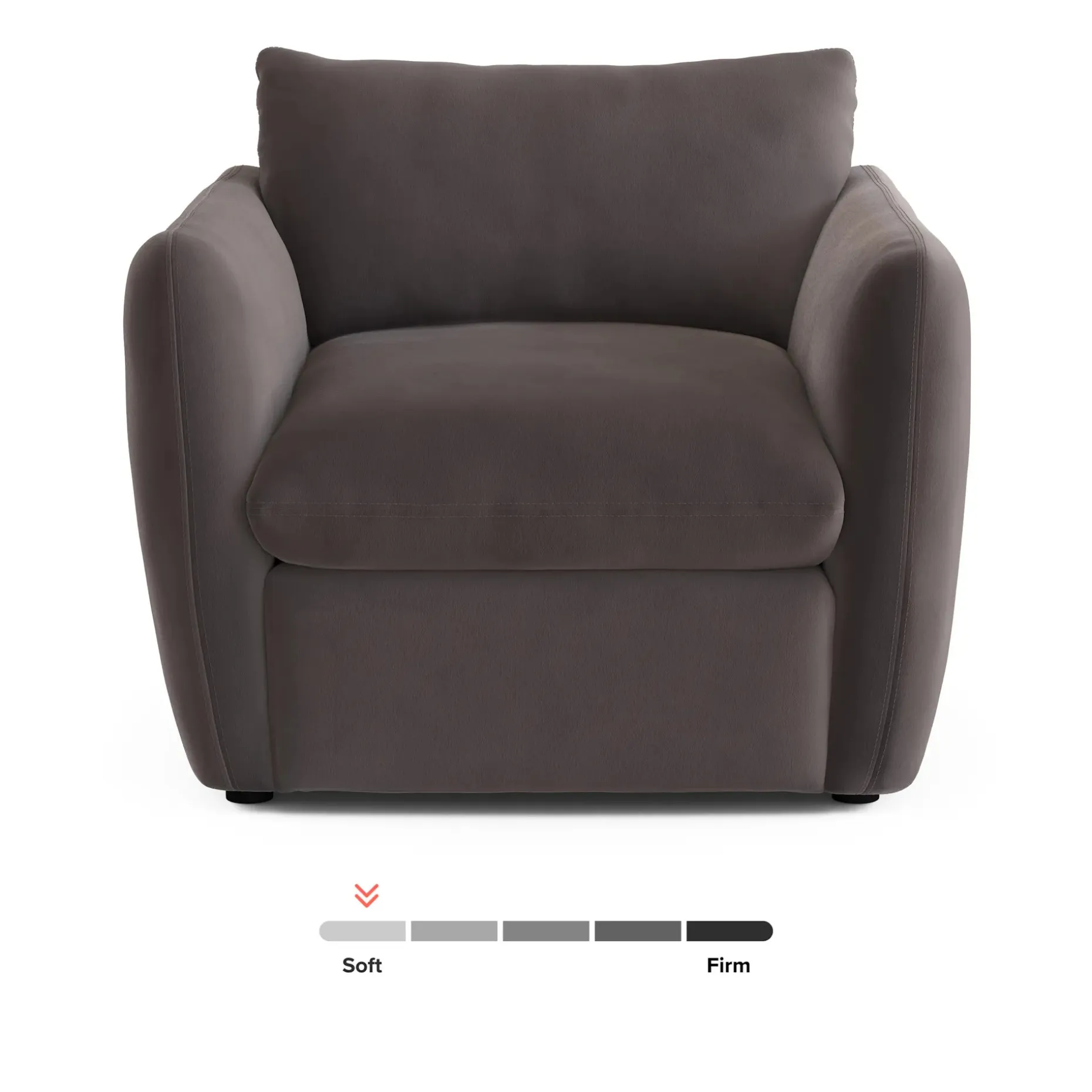 Leigh 42" Velvet Lounge Chair - Hale Warm Gray