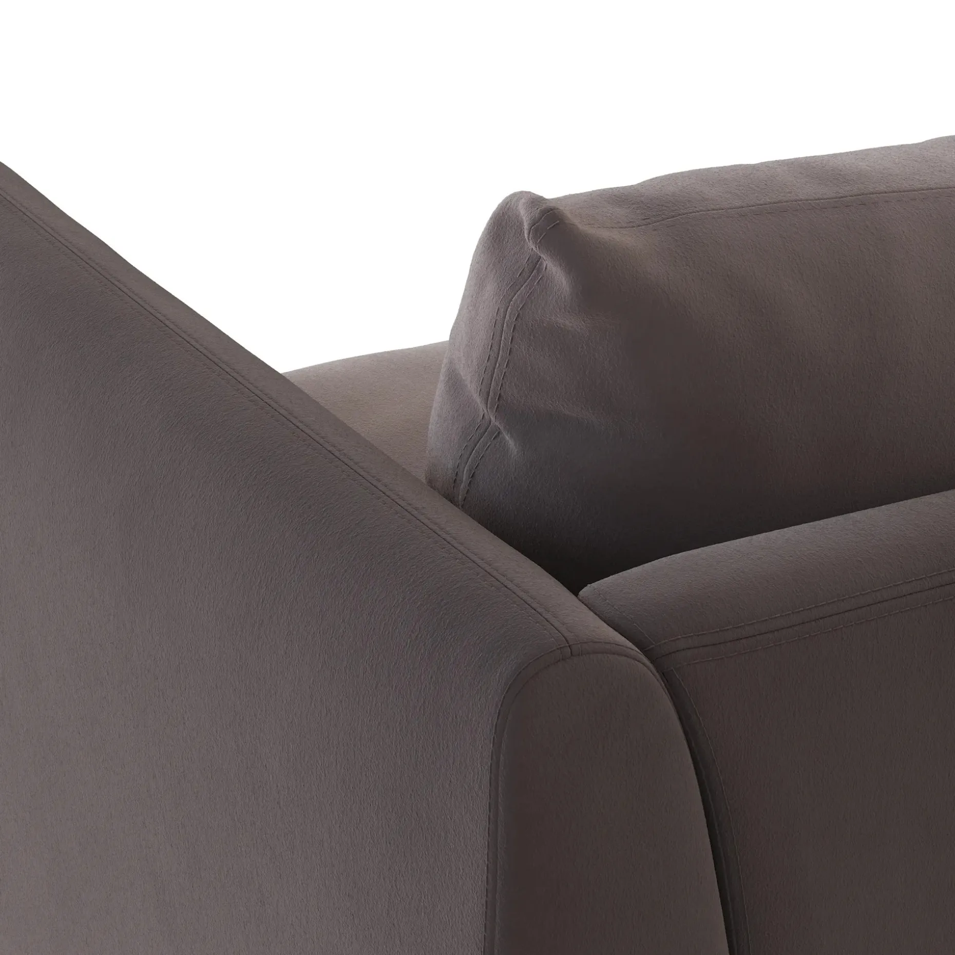 Leigh 42" Velvet Lounge Chair - Hale Warm Gray