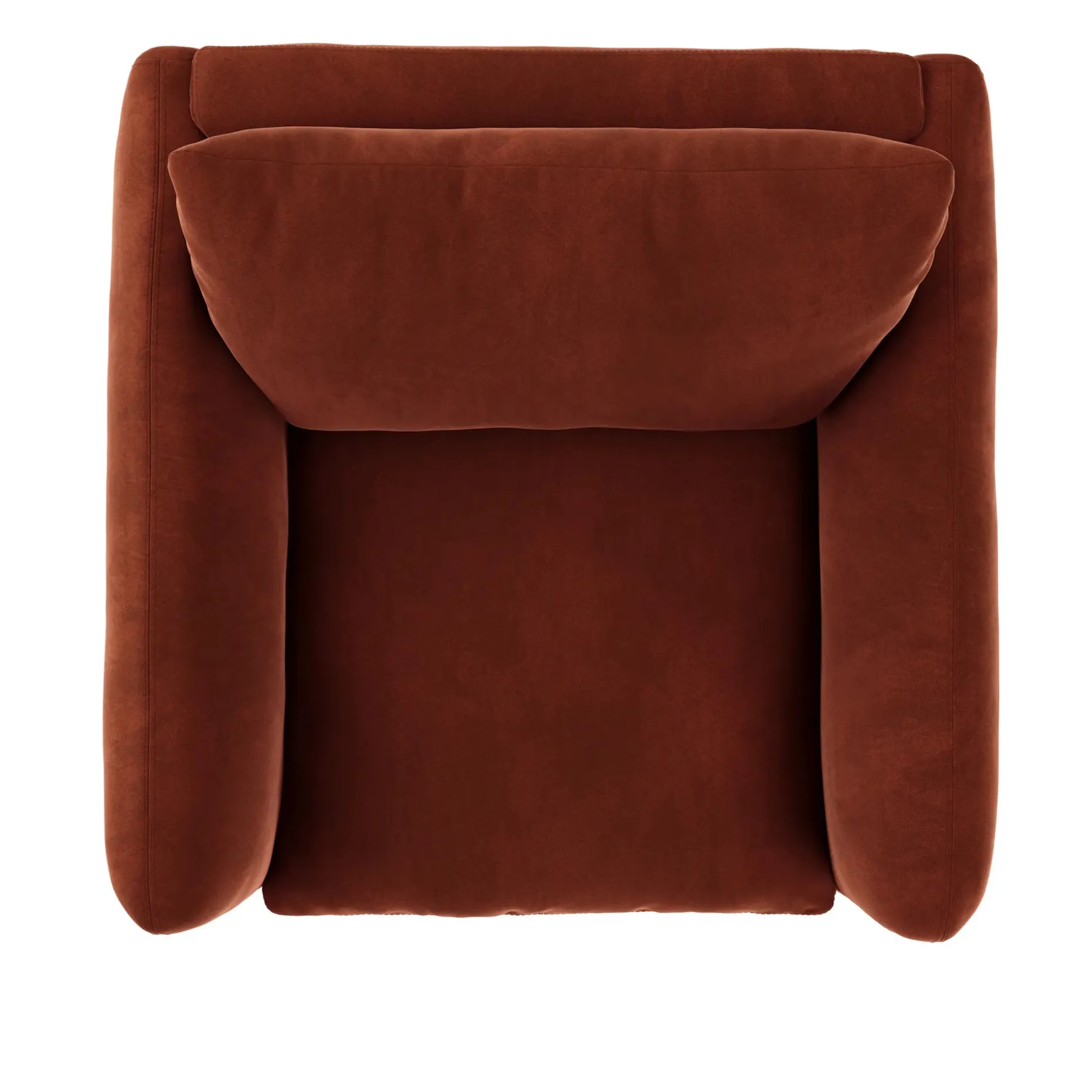 Leigh 42" Velvet Lounge Chair - Hale Rust