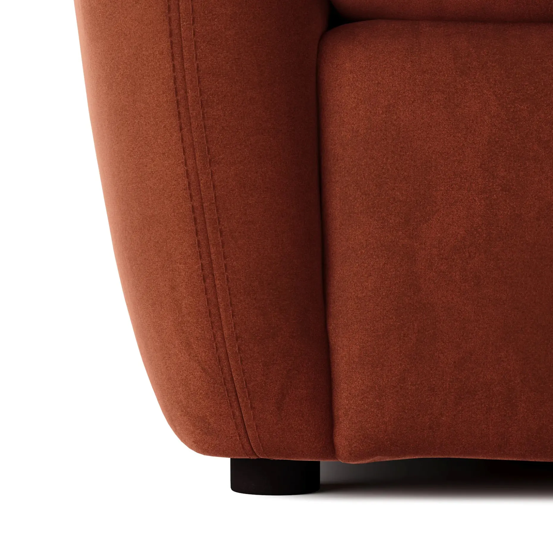 Leigh 42" Velvet Lounge Chair - Hale Rust