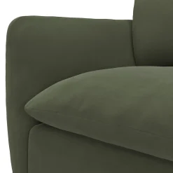 Leigh 126" Velvet Modular Corner Sectional - Hale Fir Green