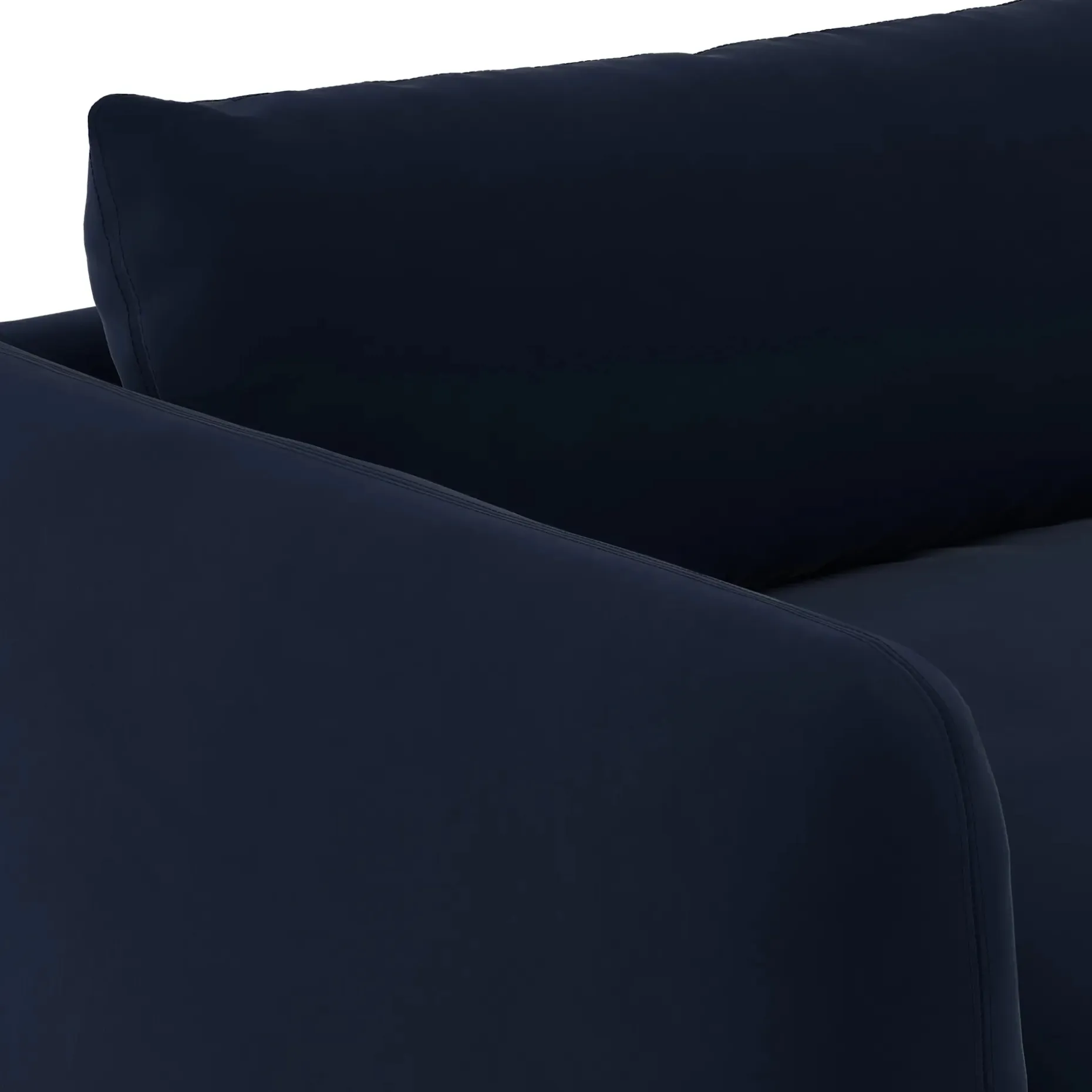 Leigh 87" Velvet Modular Corner Sectional - Hale Ink