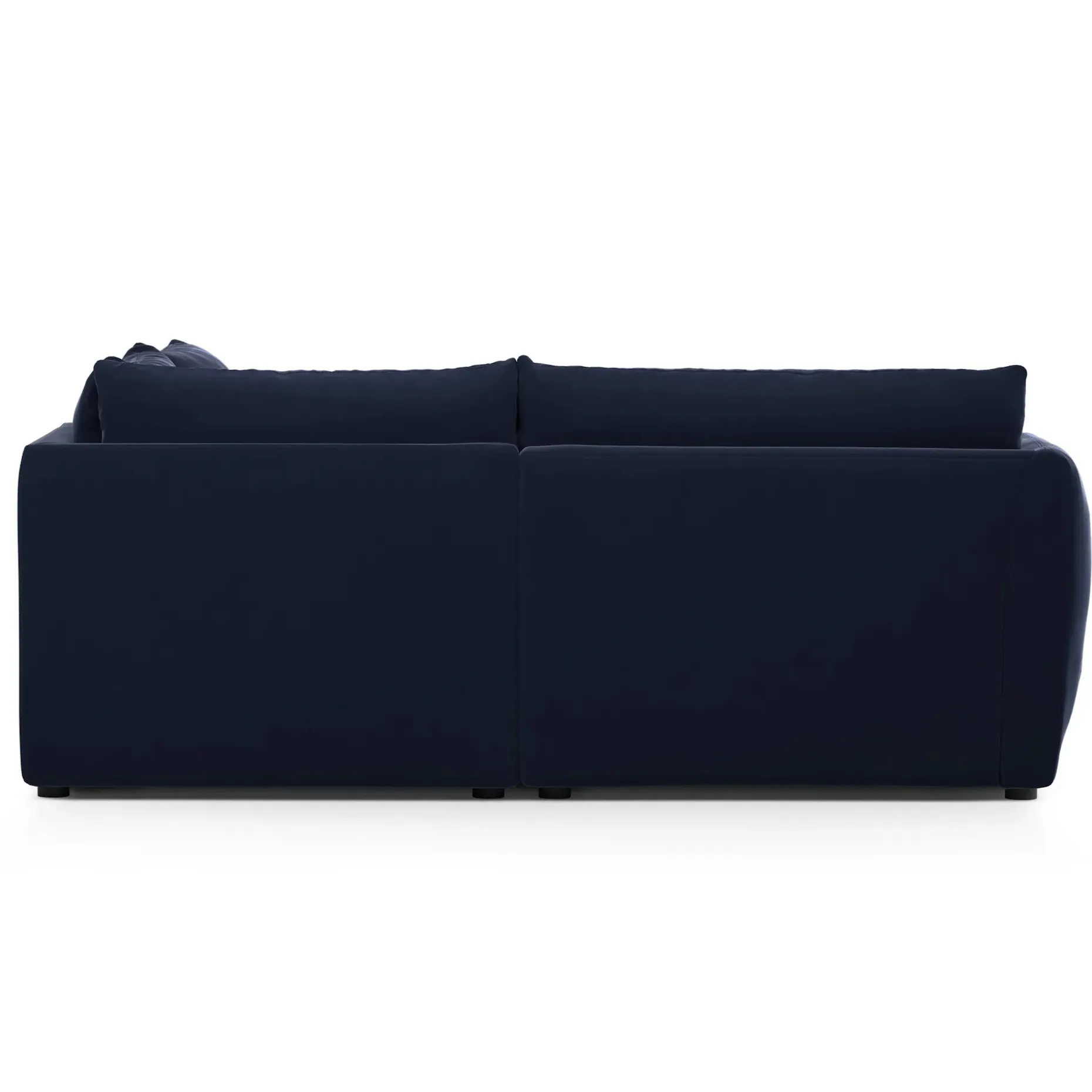 Leigh 87" Velvet Modular Corner Sectional - Hale Ink