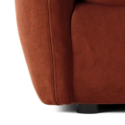 Leigh 87" Velvet Modular Corner Sectional - Hale Rust