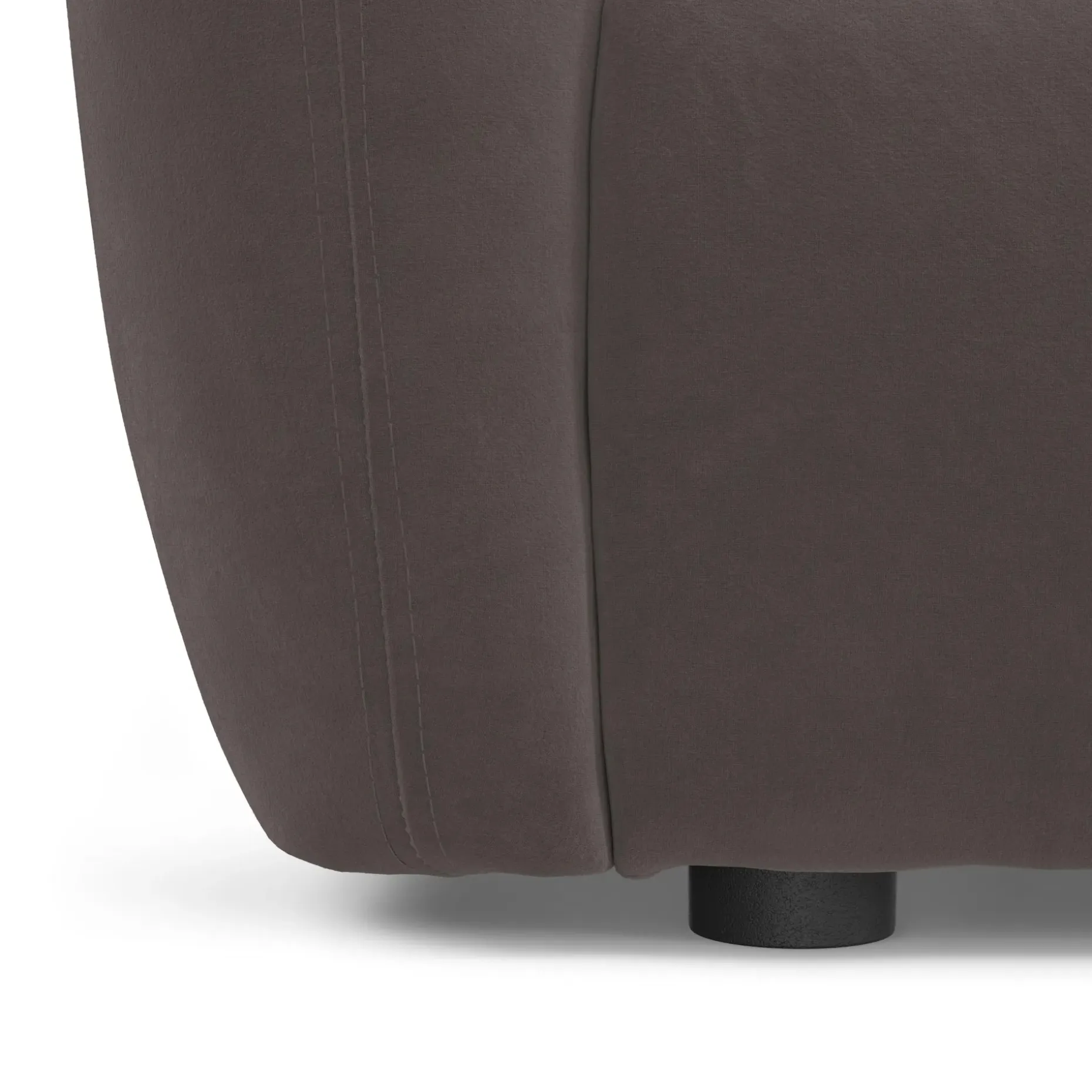 Leigh 87" Velvet Modular Corner Sectional - Hale Warm Gray