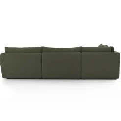 Leigh 126" Velvet Modular L Sectional - Hale Fir Green