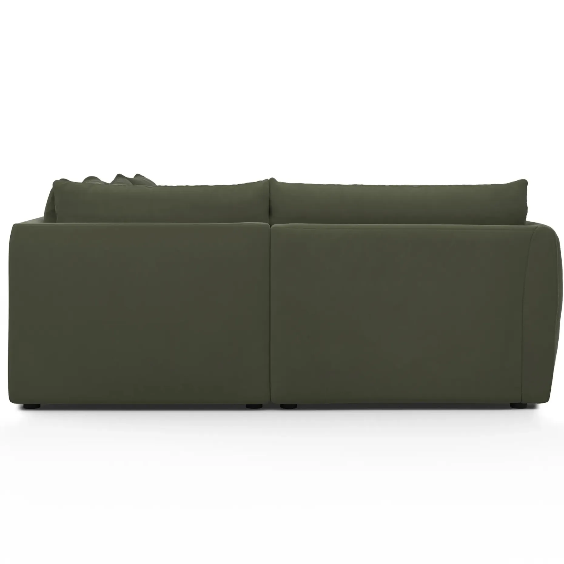 Leigh 126" Velvet Modular L Sectional - Hale Fir Green
