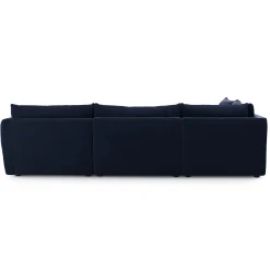Leigh 126" Velvet Modular L Sectional - Hale Ink