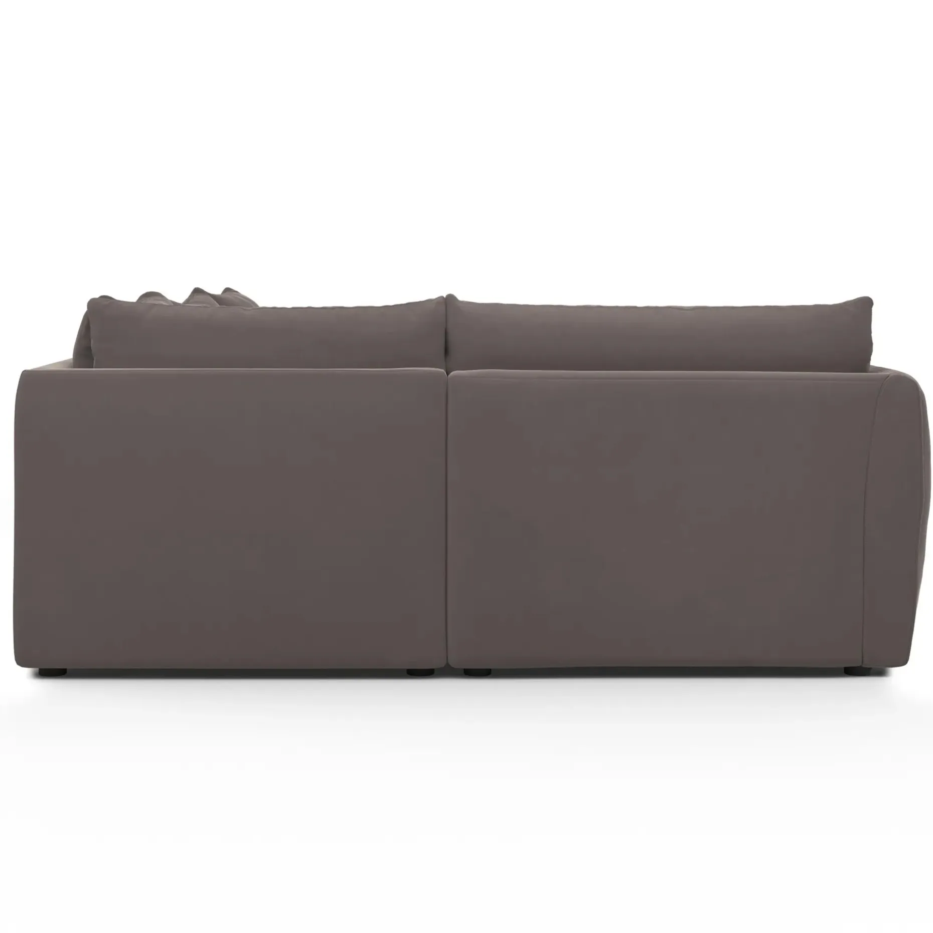 Leigh 126" Velvet Modular L Sectional - Hale Warm Gray